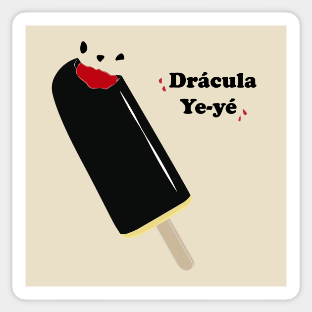 Dracula Yeyé Ice-cream Sticker by mujeresponja